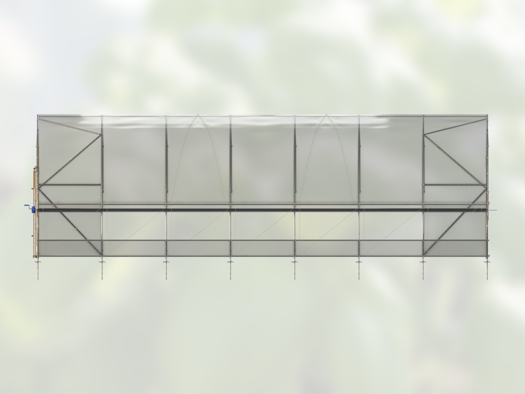 Leva 6,2 × 10,5 m – vy från långsidan