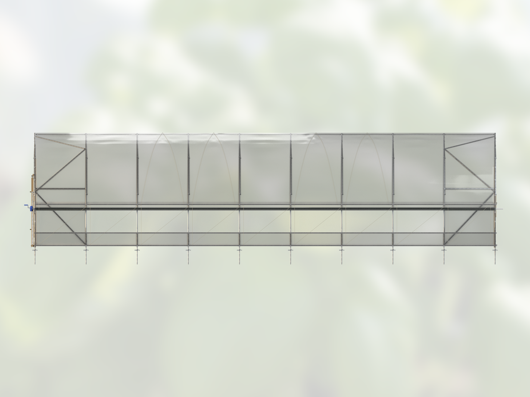 Leva 6,2 × 13,5 m – vy från långsidan