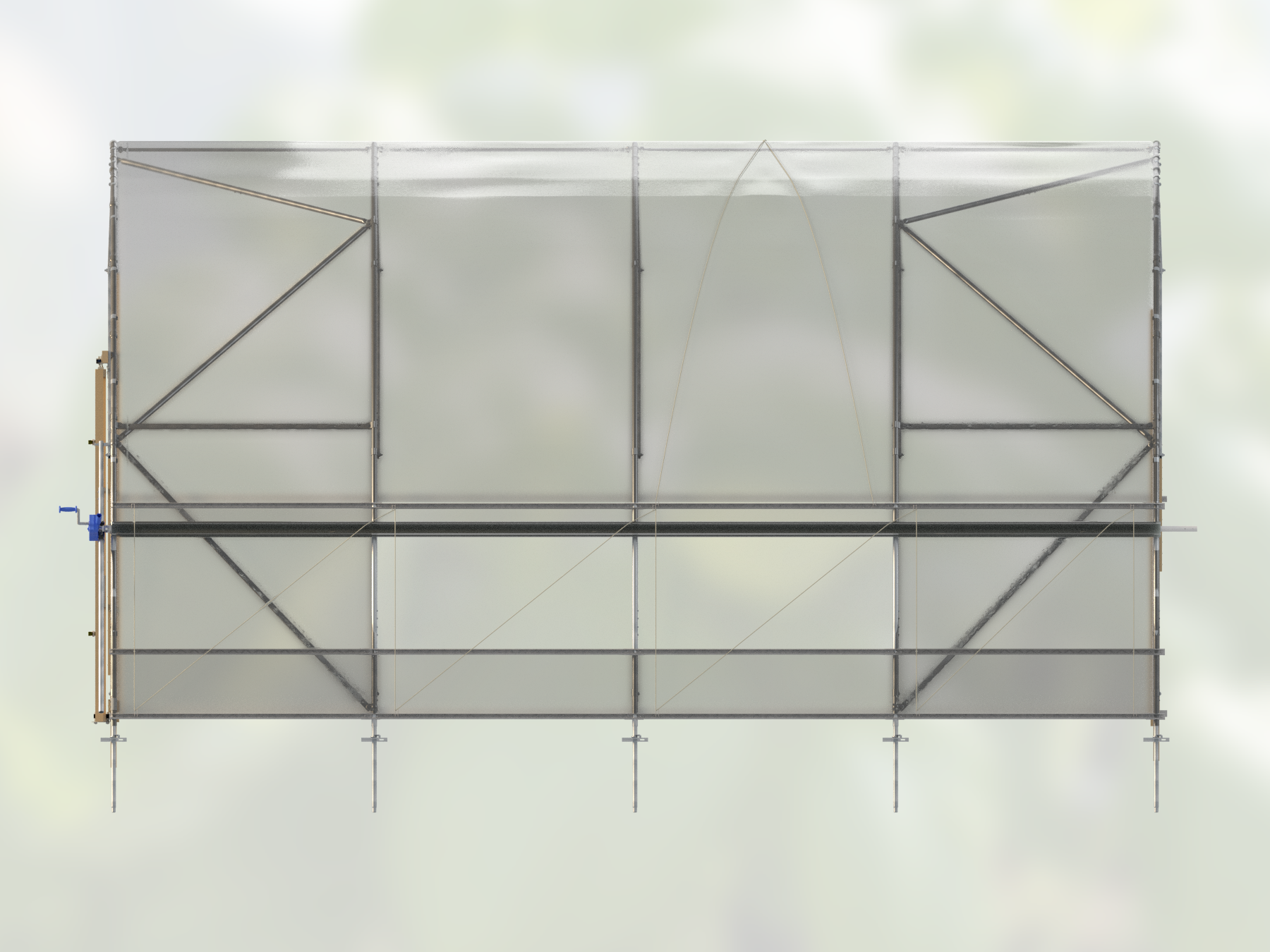 Leva 6,2 × 6 m – vy från långsidan