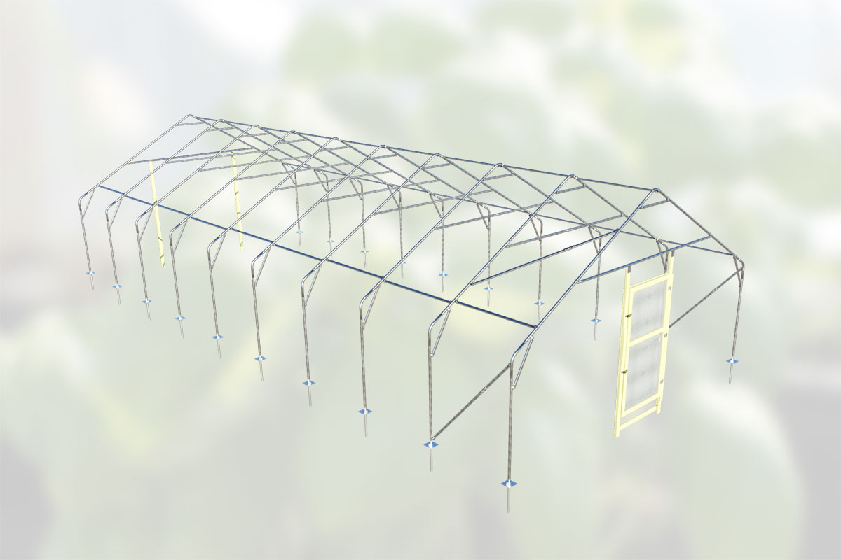 Tunnelväxthus Växa 6,5 x 13,5m