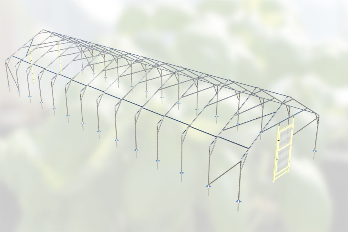 Tunnelväxthus Växa 6,5 x 19,5m