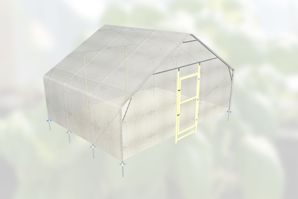 Tunnelväxthus Växa 6,5 x 4,5m