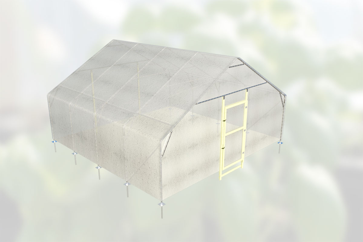 Tunnelväxthus Växa 6,5 x 6m
